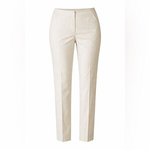 St John cream pleated dress pants, size 8